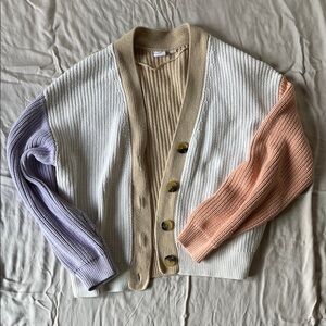 GAP Multicolor Knit Cardigan